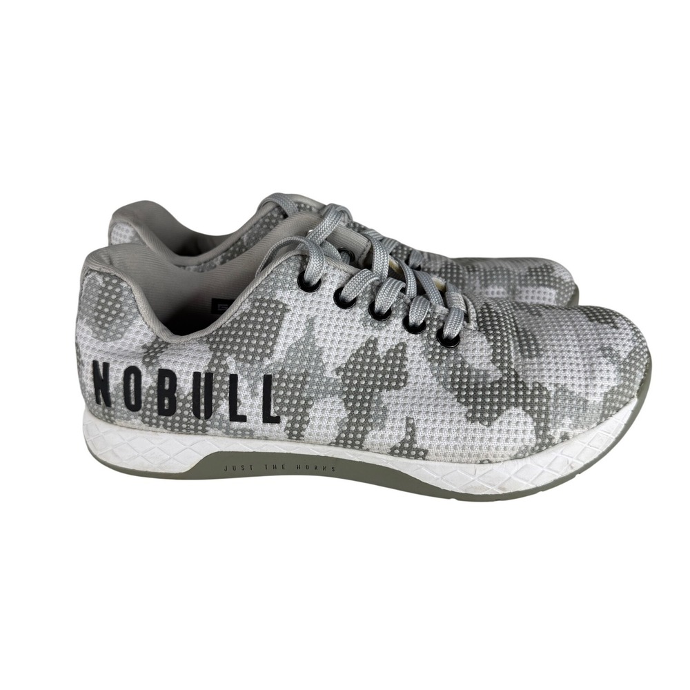 NOBULL Outwork SuperFabric Camo Training Shoes Women's Size 8.5 Gray White